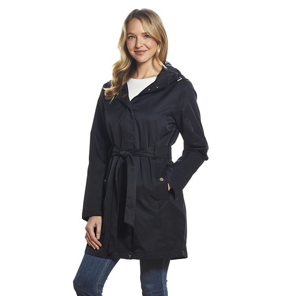 Women's Weathercast Hooded Trench Coat