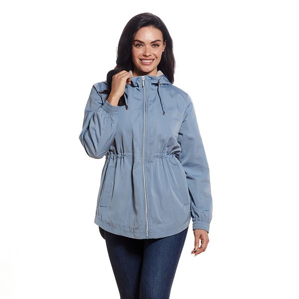 Women's Weathercast Striped Modern Anorak Jacket