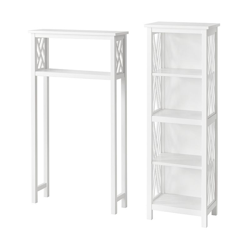48770237 Bolton Coventry Over Toilet Open Storage Shelf, Wh sku 48770237
