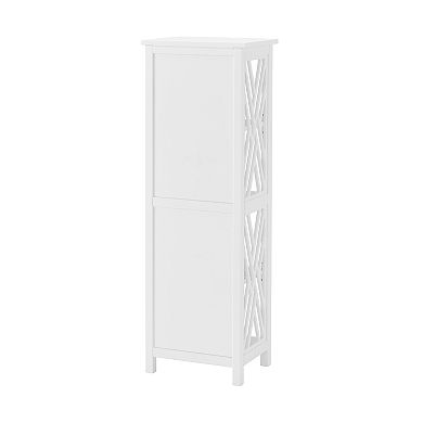 Bolton Coventry 16"W x 48"H Bath Tall Storage Shelf