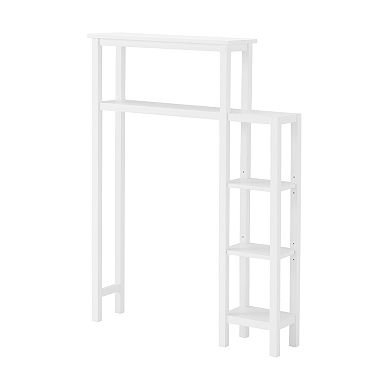 Bolton Dover Over Toilet Organizer with Side Shelving, Bathroom Shelf with 2 Towel Rods