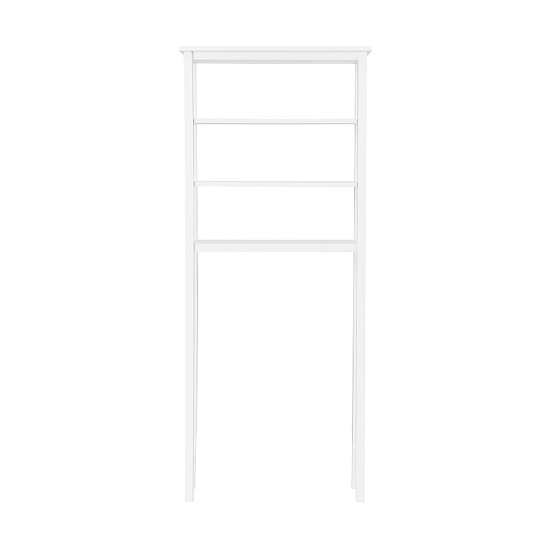 Bolton Dover Over Toilet Organizer with Open Shelving, White