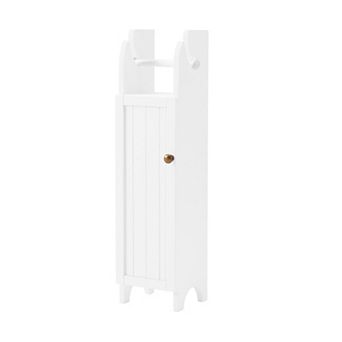 Bolton Dover 7"W x 28"H Deluxe Storage Cabinet with Toilet Paper Dispenser