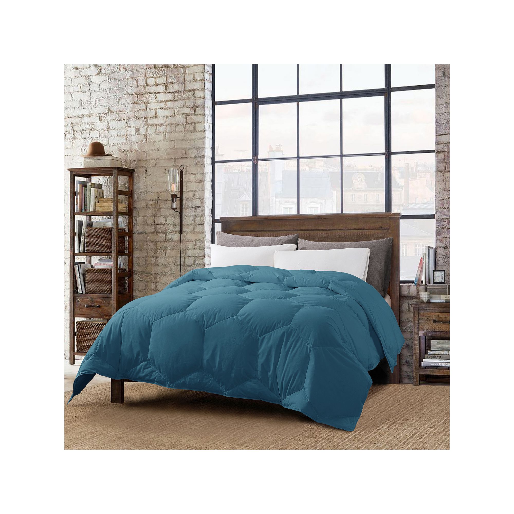 Dream On Honeycomb Down-Alternative Comforter, Blue