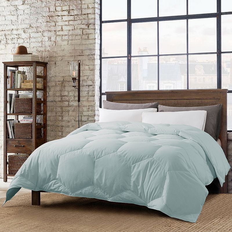 Dream On Honeycomb Down-Alternative Comforter, Grey, Full/Queen