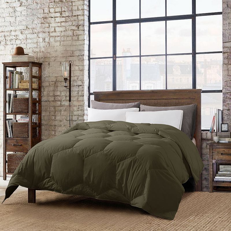 Dream On Honeycomb Down-Alternative Comforter, Green, King