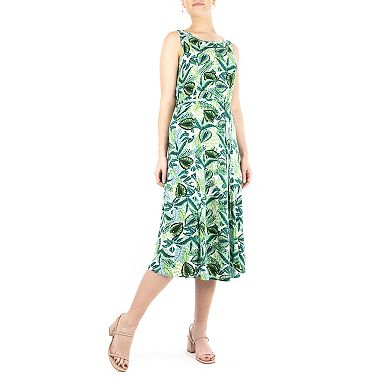 Women's Nina Leonard Print Midi Dress