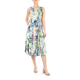 Women's Nina Leonard Print Midi Dress