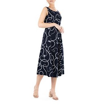 Women's Nina Leonard Print Midi Dress
