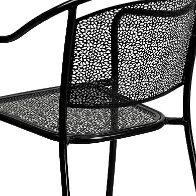 Flash Furniture Commercial-Grade Indoor / Outdoor Steel Patio Arm Chair