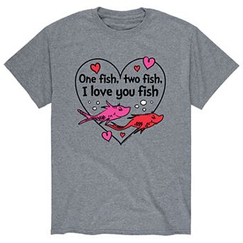 Men's Dr. Seuss "One Fish, Two Fish, I Love You Fish" Tee