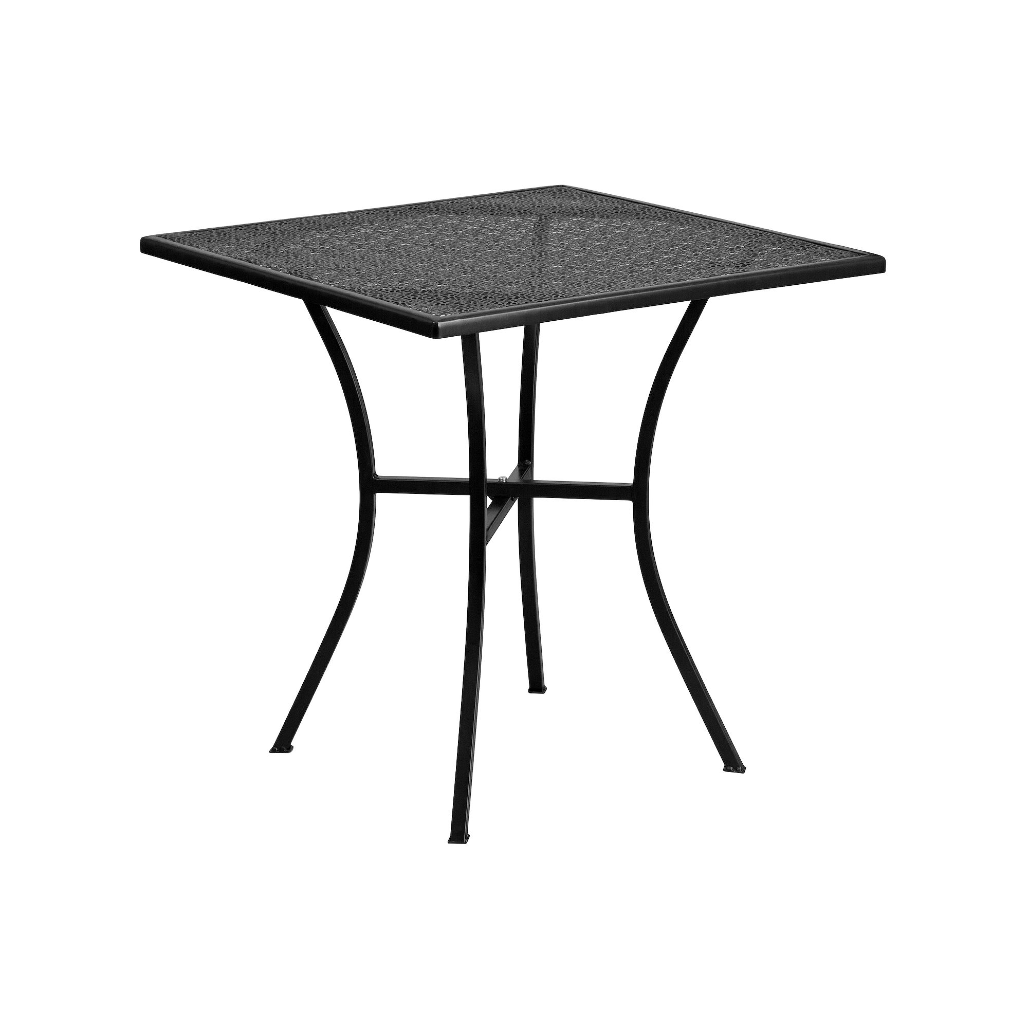 Flash Furniture Commercial-Grade Square Indoor / Outdoor Steel Patio Table,