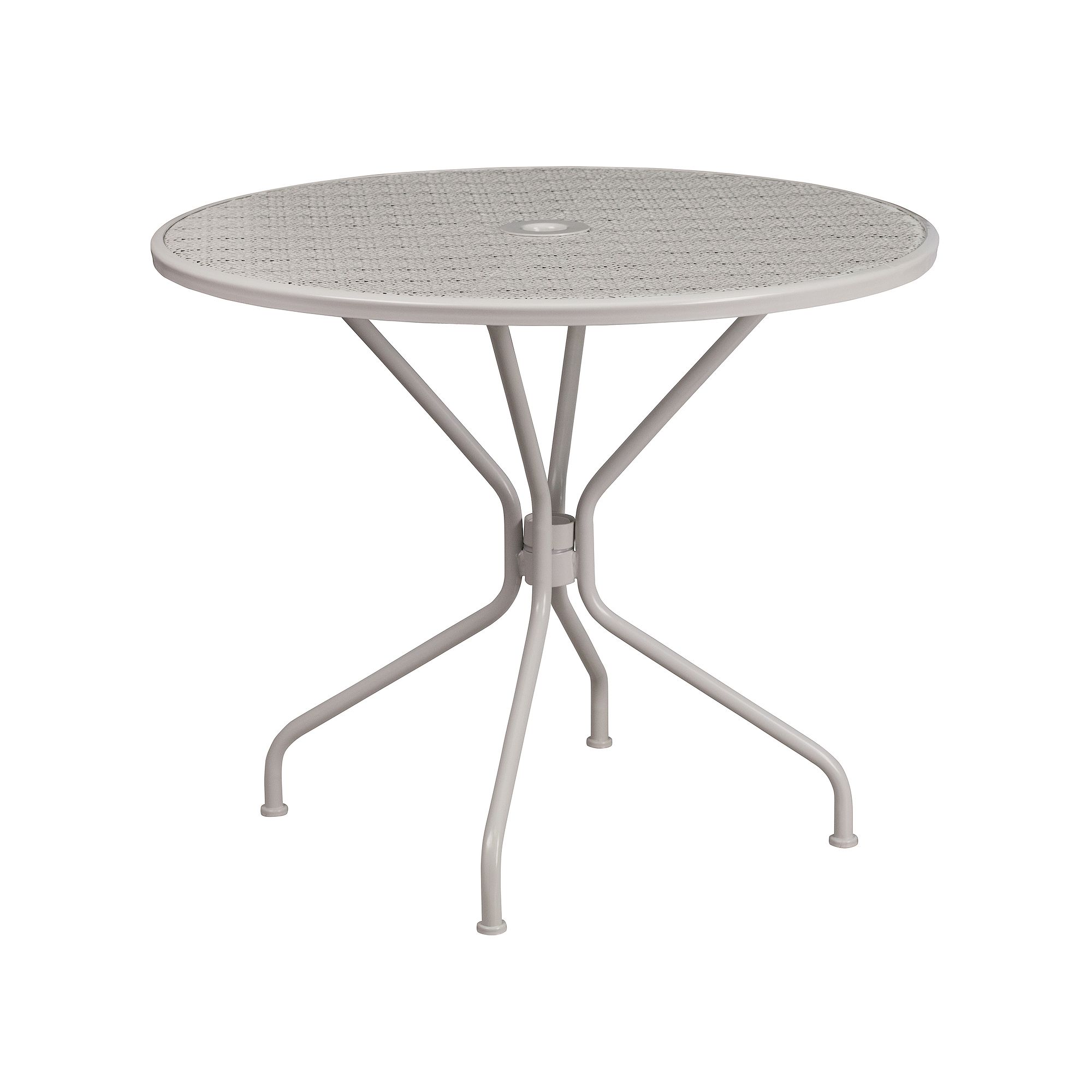 Flash Furniture Commercial-Grade Round Indoor / Outdoor Steel Patio Table w
