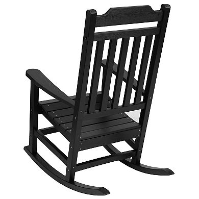 Flash Furniture Winston All-Weather Rocking Chair 2-Piece Set