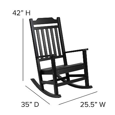 Flash Furniture Winston All-Weather Rocking Chair 2-Piece Set