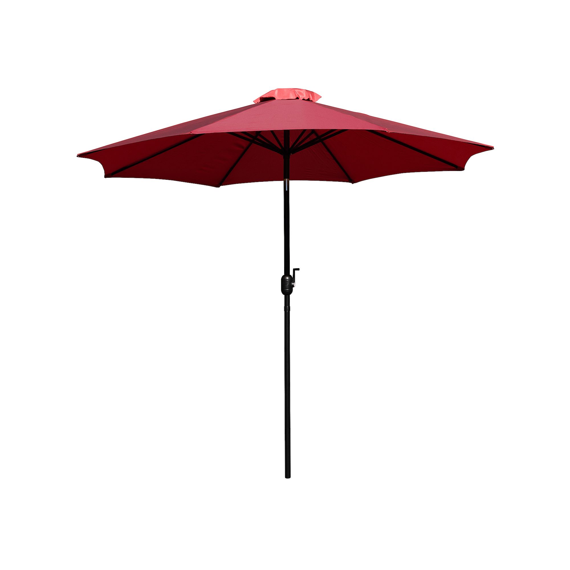 Flash Furniture 9-ft. Tan Crank & Tilt Patio Umbrella, Red
