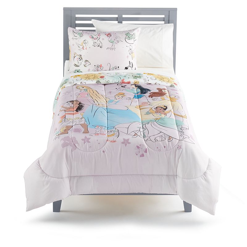Disney Princess Comforter Set with Shams by The Big One , White, Full/Queen