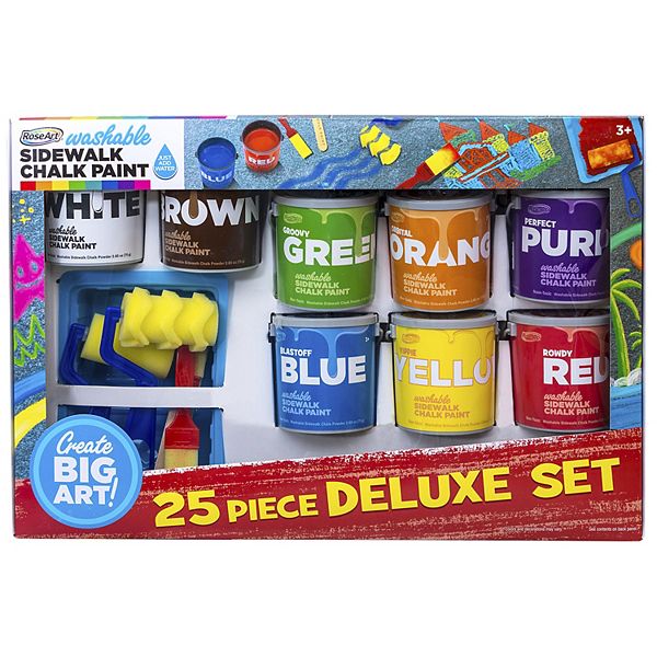 CraZArt Sidewalk Chalk Paint 8Piece Super Set