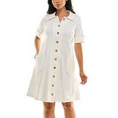 White Shirt Dresses for Women