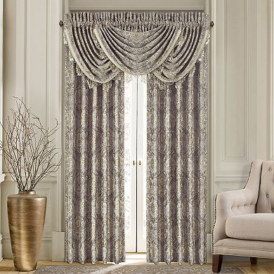 Five Queens Court Paulina Stone 2-pack Window Curtain Set
