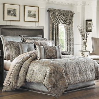 Five Queens Court Paulina Stone Comforter Set with Shams