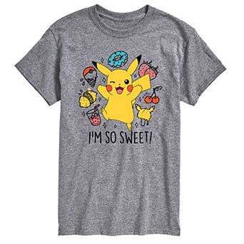 Men's Pokémon Pikachu "I'm So Sweet" Dessert Tee