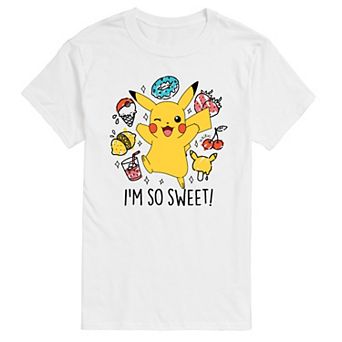 Men's Pokémon Pikachu "I'm So Sweet" Dessert Tee