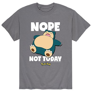 Men's Pokémon "Nope Not Today" Snorlax Tee