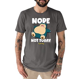 Men's Pokémon "Nope Not Today" Snorlax Tee
