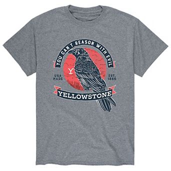 Men's Yellowstone "You Can't Reason With Evil" Crow Tee