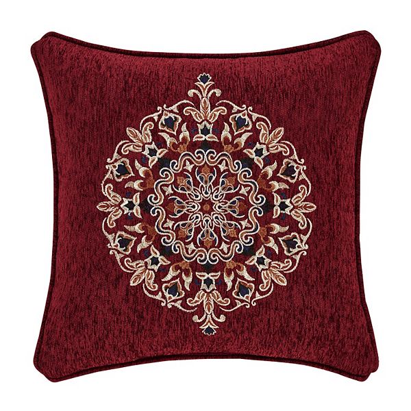 Five Queens Court Tamera 18" Square Decorative Throw Pillow