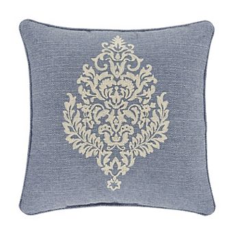 Five Queens Court Augusta 20" Square Decorative Throw Pillow
