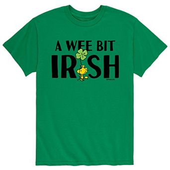 Men's Peanuts Woodstock St. Patrick's Day "A Wee Bit Irish" Tee