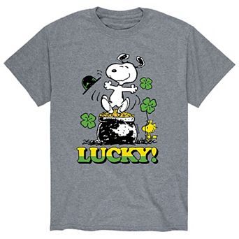 Men's Peanuts Snoopy "Lucky" Pot O' Gold Tee