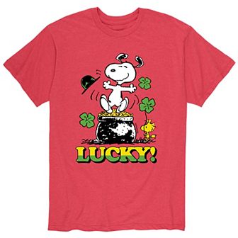 Men's Peanuts Snoopy "Lucky" Pot O' Gold Tee