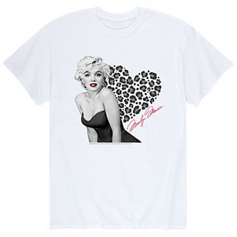 Men's Marilyn Monroe Leopard Heart Tee