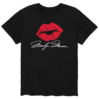 Men's Marilyn Monroe Lipstick Kiss Tee