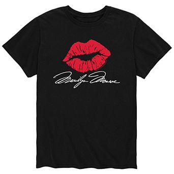 Men's Marilyn Monroe Lipstick Kiss Tee