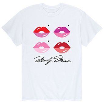Men's Marilyn Monroe Lips Grid Tee