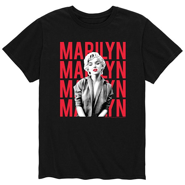 Men's Marilyn Monroe Name Stacked Tee