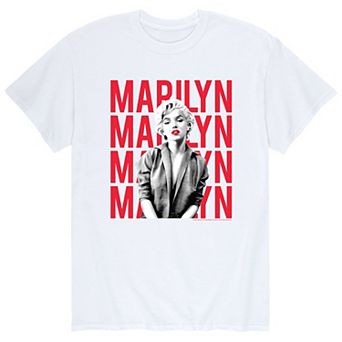 Men's Marilyn Monroe Name Stacked Tee