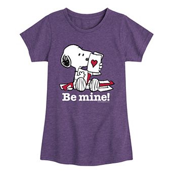Girls 7-16 Peanuts Valentine's Be Mine Graphic Tee