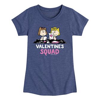 Girls 7-16 Peanuts Valentine's Squad Graphic Tee