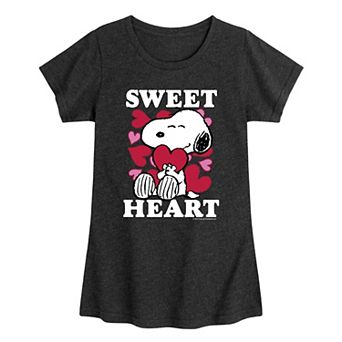Girls 7-16 Peanuts Sweethear't Snoopy Graphic Tee