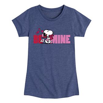 Girls 7-16 Peanuts Snoopy Be' Mine Graphic Tee