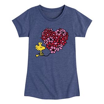 Girls 7-16 Peanuts Valentine's Woodstock Graphic Tee