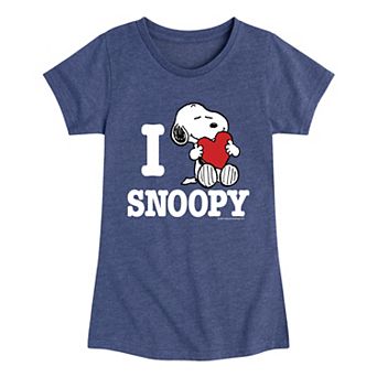 Girls 7-16 Peanuts I Love Sn'oopy Graphic Tee