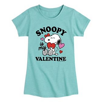 Girls 7-16 Peanuts Snoopy Va'lentine Graphic Tee