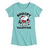 Girls 7-16 Peanuts Snoopy Va'lentine Graphic Tee