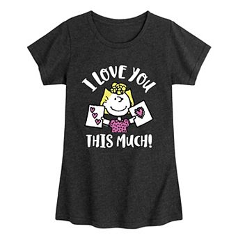 Girls 7-16 Peanuts I Love You This Much Graphic Tee